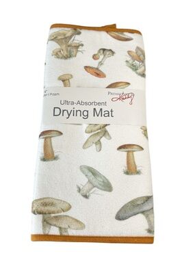 NEW Primitive Kathy HOLY SHIITAKE Mushroom Themed Drying Mat